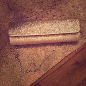 Gold Sparkle Clutch